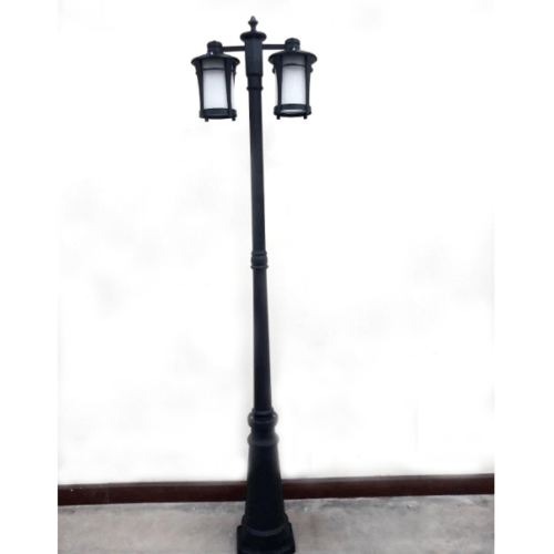 EILON โคมไฟสนาม 2*E27 สูง 198cm รุ่น RH108P/2 สีดำ