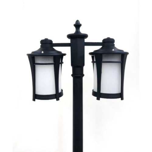 EILON โคมไฟสนาม 2*E27 สูง 198cm รุ่น RH108P/2 สีดำ