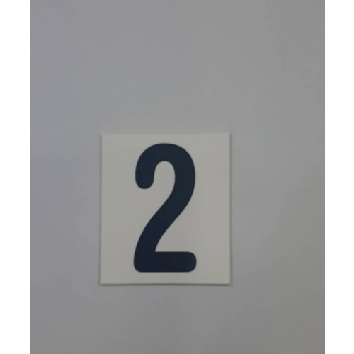 ป้ายPP SGB1105-28 เลข 2 ขนาด 4.7x5.5 ซม.