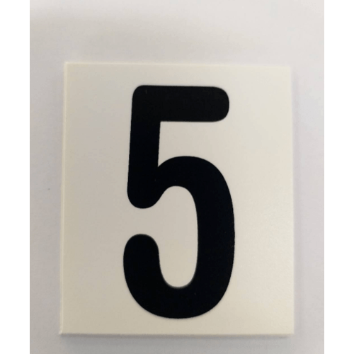 ป้ายPP SGB1105-31 เลข 5 ขนาด 4.7x5.5 ซม.