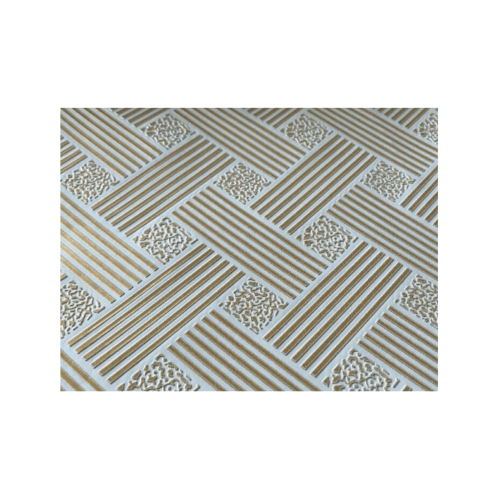 Lisse ฝ้ายิปซั่ม ทีบาร์ 60x60 ไผ่ทอง(10แผ่น/กล่อง) สีทอง