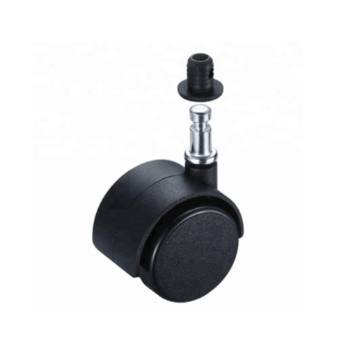 KAMPER ล้อแกนเดือย Black Nylon มีเบรค 40มม (1.5นิ้ว) รุ่น TWFFB-40

