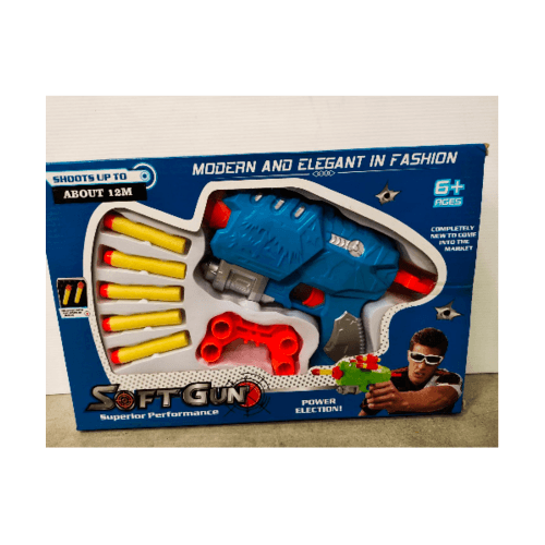 Sanook&Toys ปืนเนิร์ฟ EVA Soft bullet gun 271692 สีน้ำเงิน