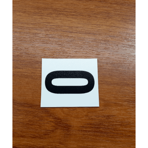 ป้ายPP SGB1105-26 เลข 0 ขนาด 4.7x5.5 ซม.