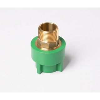 SCG ข้อต่อตรงเกลียวนอก PPR 25x3/4 รุ่น A1 สีเขียว