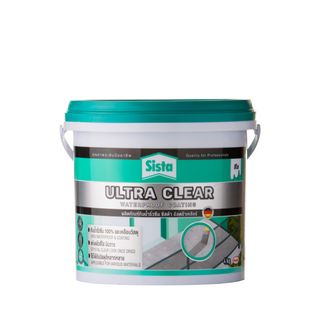 SISTA อัลตร้าเคลียร์ ผลิตภัณฑ์กันน้ำรั่วซึม 4 กก. สีใส