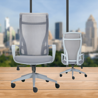 SMITH เก้าอี้สำนักงาน HIGH BACK รุ่น GOHAN -05 ขนาด 61x64x115-124 ซม. สีเทา