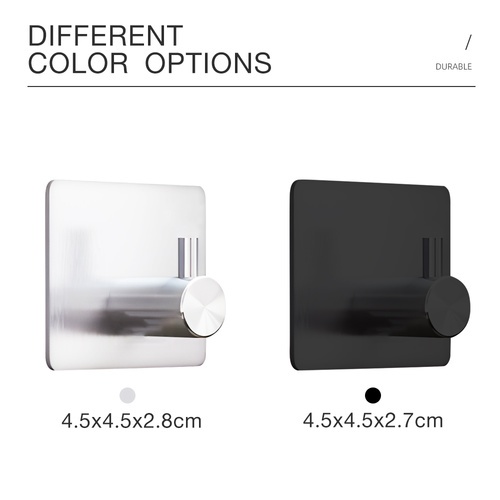 Verno ตะขอสแตนเลส 304  รุ่น DW229122-BK ขนาด 4.5x4.5x2.2.7CM สีดำ 2 ชิ้น/ชุด