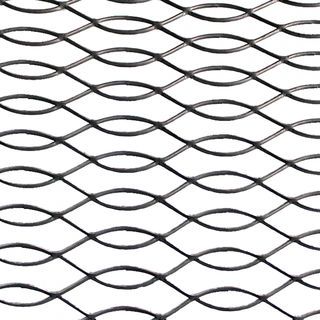 ปืนใหญ่ ตะแกรงเหล็กฉีก S-18 ขนาด 120 x 240 ซม สีดำ