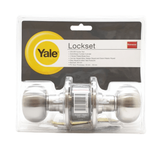 YALE ลูกบิดห้องทั่วไป หัวลูกจันสเตนเลส 304 จานใหญ่ รุ่น KN-VCN5227US32D สีสเตนเลส