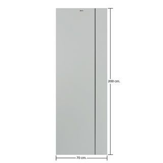 BATHIC ประตูยูพีวีซี รุ่น Groove BG1 ขนาด 70x200 ซม. สีเทา (เจาะลูกบิด)