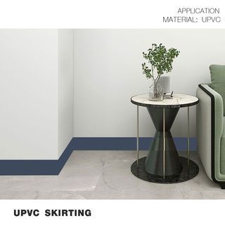 GREAT WOOD ไม้บัวล่างUPVC 100x18x3000 มม. สีน้ำเงิน