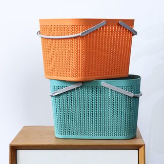 GOME ตะกร้าอเนกประสงค์มีหูหิ้ว รุ่น Woven 2101 ขนาด 23×32.5×21ซม. สีเขียว