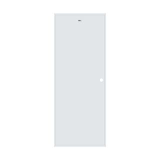 WELLINGTAN ประตู UPVC บานทึบ รุ่น HTP170180 ขนาด 70x180ซม. สีขาว เจาะรูลูกบิด