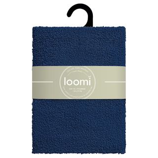 loomi ผ้าขนหนู 76x150 ซม. (30x60 นิ้ว)รุ่น TPYI-07 สีน้ำเงินเข้ม