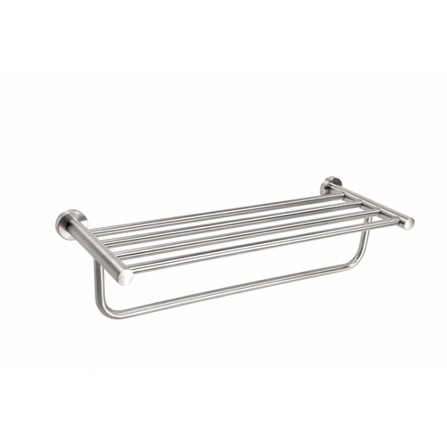 Verno ราวพาดผ้า พร้อมชั้นวางผ้าสแตนเลส 304 รุ่น เวนิส DFXWY-908-SL ยาว 60 ซม.