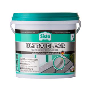 SISTA อัลตร้าเคลียร์ ผลิตภัณฑ์กันน้ำรั่วซึม 4 กก. สีใส