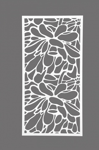 LISSE พลาสวูด ฉลุลาย HY-225 (10มม.) 60x120ซม. สีขาว