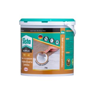 SISTA กาวปูกระเบื้องยาง รุ่นพรีเมี่ยม 3 กก. สีขาว  
