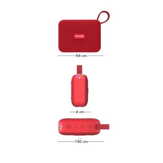 NUVIO ลำโพงบลูทูธพกพา รุ่น TF-M27 สีแดง