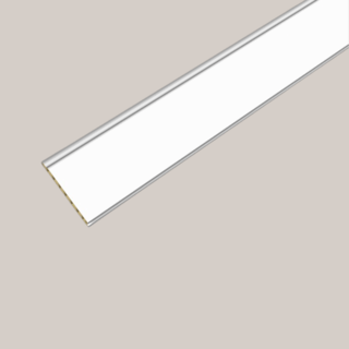 GREAT WOOD ไม้บัวพื้น PVCJF209 80x14x2900มม. สีขาว