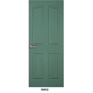 VANACHAI ประตูภายใน HMR 4 ลูกฟัก ทนความชื้น รุ่น 4MV2 ขนาด 80x200 ซม. สีเขียว (ไม่เจาะลูกบิด)
