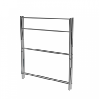 SAKU ราวพาดผ้าอลูมิเนียม พับได้ 9 เส้น รุ่น DY1240 ขนาด 45x81.60x91.40 ซม สีเงิน