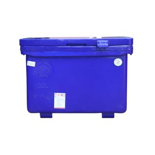 S&P ถังแช่ ขาสูง บานพับมือจับ 80 ลิตร สีน้ำเงิน