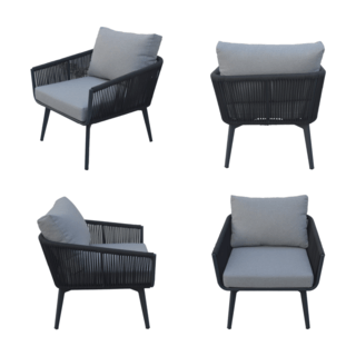 SUMMER SETเก้าอี้ outdoor อลูมิเนียม Similan ขนาด 76x80x71 ซม. สีเทาอ่อน