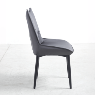 (1/2)PULITO  เก้าอี้รับประทานอาหาร รุ่่น DESTA-GY ขนาด 55x50x89 ซม. สีเทาเข้ม