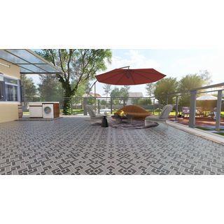 Marbella กระเบื้องเซรามิคปูพื้น 16x16 นิ้ว รุ่น คาลอส เกรย์ Y7620 Matt (12P)