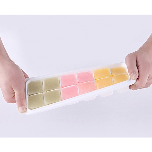 GOME ถาดทำน้ำแข็ง 9.5x26.8x5.5 ซม. 2ชิ้น/แพ็ค BING-BING สีขาว