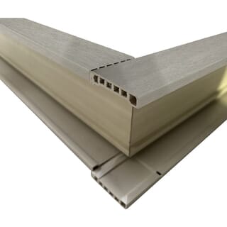 WELLINGTAN วงกบประตูWPC พร้อมซับ รุ่นTCF100A ขนาด 80x200ซม. สีโอ๊คเทา