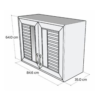 WT ตู้ลอยคู่ GRZ-222/ขาว GRZ-222 สีขาว