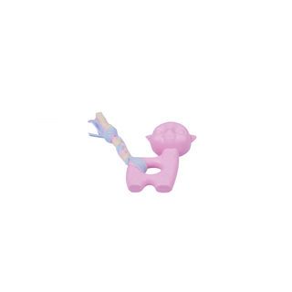 DUDUPETS ของเล่นสัตว์เลี้ยงอัลปาก้ายาง รุ่น STICKY ขนาด 9.4x6.4x3.2 ซม. ชมพู