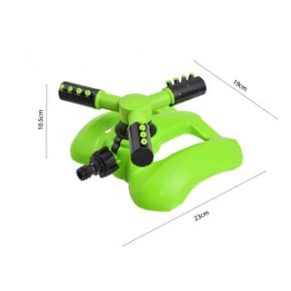 Tree O สปริงเกอร์ตั้งพื้นรดน้ำหมุน 3 แขน รุ่นGLB-8214-0 สีเขียวดำ