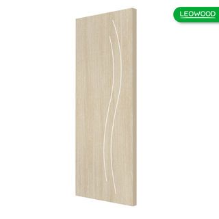 LEOWOOD ประตูไม้เคลือบเมลามีน DoorX Silver ลาย 3 ขนาด 80x200 ซม. สีแทงโก้