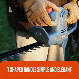 SENIX เครื่องตัดพุ่มไม้ไฟฟ้า ใบตัดขนาด 15 นิ้ว 450W  รุ่น HTE4.5-L1-EU สีน้ำเงิน