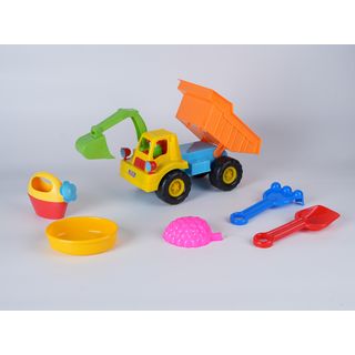 TOYS ของเล่นชุดรถบรรทุกชายหาดและอุปกรณ์ 6 ชิ้น รุ่น 2112 ขนาด 30x16x20 ซม. คละสี
