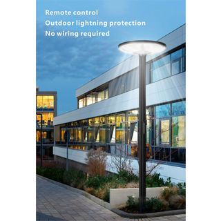 EILON โคมไฟสนาม UFO โซลาร์เซลล์ พร้อมรีโมท 300W รุ่น ETYN-HBD55-300W แสงคูลไวท์ (เฉพาะตัวโคม)