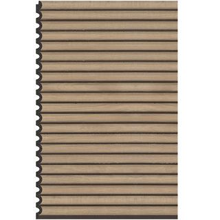 GREAT WOOD ไม้ฝ้าระแนง PS รุ่นJC1590-W0228C1 ขนาด308x9x2900มม. สีLight wood & Bronze