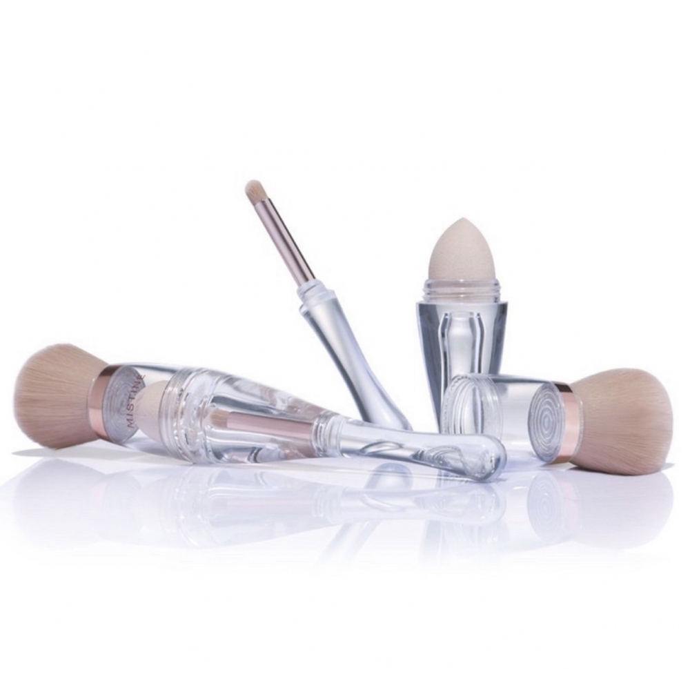 KOJI ชุดแปรงบลัชเซตมัลติฟังก์ชั่น 3in1 MFB003 ขนาด 3x3x17ซม.สีน้ำตาล