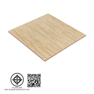 Marbella กระเบื้องเซรามิคปูพื้น 16x16 นิ้ว รุ่น ล็อกวูด ไลท์ บราวน์ 400C Matt (12P)