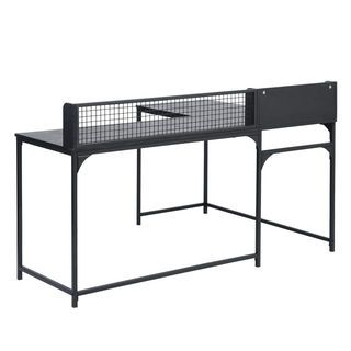 SMITH โต๊ะทำงาน รุ่น ROGER ขนาด 165x110x95ซม. สีดำ 