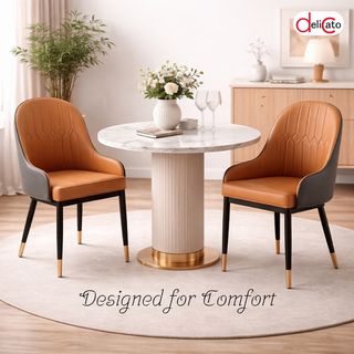 Pulito เก้าอี้รับประทานอาหาร รุ่น Radiata ขนาด 44x46x89 ซม. สีน้ำตาล-เทา