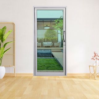 WELLINGTAN (LIKE) ประตูอะลูมิเนียม บานสวิงเดี่ยว W-AL/006 100x205ซม. สีขาว