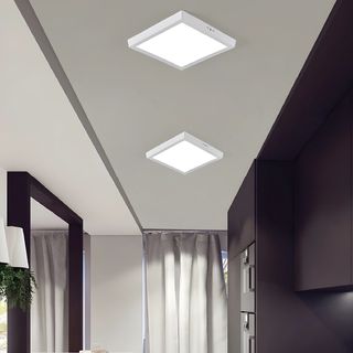 EILON ดาวน์ไลท์ LED แบบลอยหน้าเหลี่ยม 8 นิ้ว 18W รุ่นTP-SDW-SW-18DL แสงเดย์ไลท์ สีขาว 