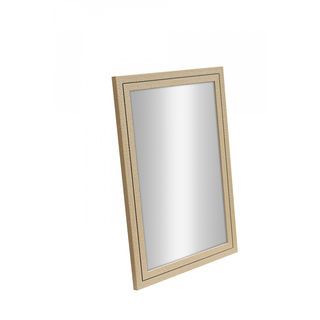 Nice กระจกมีกรอบทรงเหลี่ยม (PS) รุ่น โทยาม่า ขนาด 40x60 ซม. สีน้ำตาล 