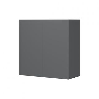 SMITH  ตู้เก็บเอกสารแบบทึบบานเลื่อน รุ่น Arlo ขนาด 40x90x90ซม. สีขาว-เทา