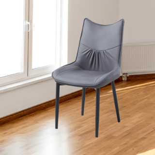 (1/2)PULITO  เก้าอี้รับประทานอาหาร รุ่่น DESTA-GY ขนาด 55x50x89 ซม. สีเทาเข้ม